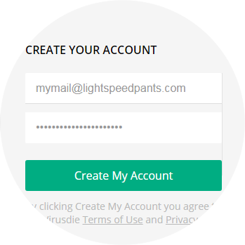 Create your account on Virusdie